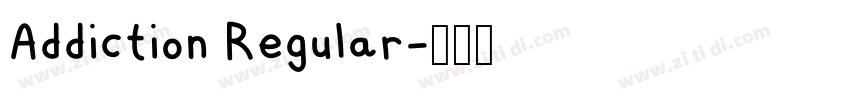 Addiction Regular字体转换